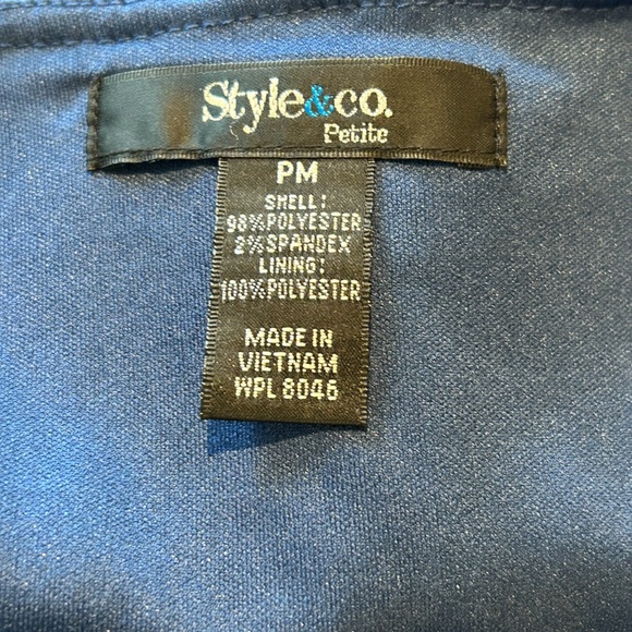 Style & Co Blue Lace Shirt - Picture 3 of 3